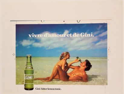null Beverage - "Living from Love and Gini" FC Facts and Communication. 51X67cm /...