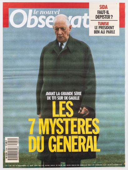 null Politics - Le Nouvel Observateur, the 7 mysteries of General de Gaulle. 1988....