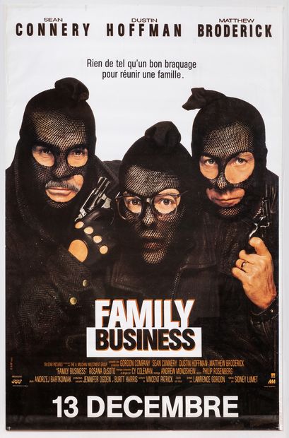 null Cinéma – « Family Business ». 1989. 175x118cm / 67,8x46,5in. Affiche originale,...