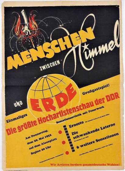null 
Circus - "Menschen zwischen Himmel, der grösste Hochartistenschau des DDR"...