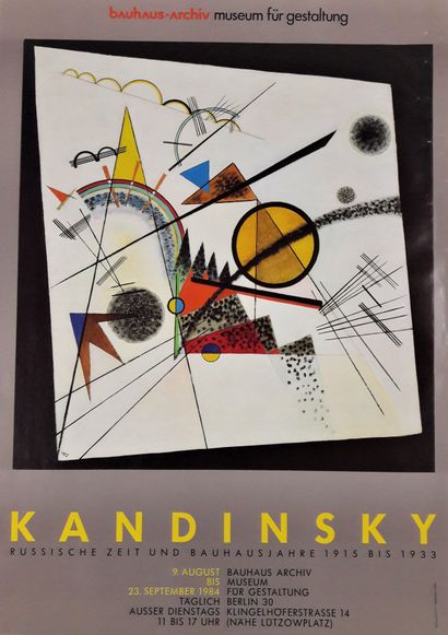 null Artiste – Vassily KANDINSKY (1866-1944) « Bauhaus Archiv, Kandinsky. Berlin...