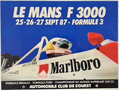 null Automobilia - " Le Mans F 3000 ". 1987. 40x53cm / 15,7x20,7in. Original poster....