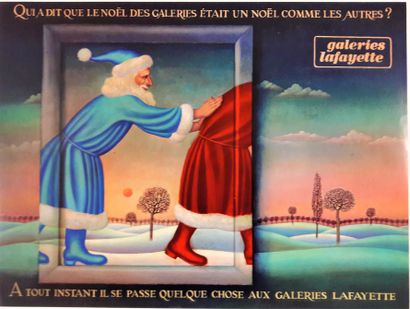 null Mode – Galeries Lafayette Paris. Affiche par Margaux Dumoulin.39X52,5cm / 15,3x20,6in....