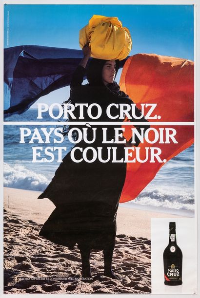 null Boisson – « Porto Cruz, pays où le noir est couleur ». 175X119cm / 69x46,8in....