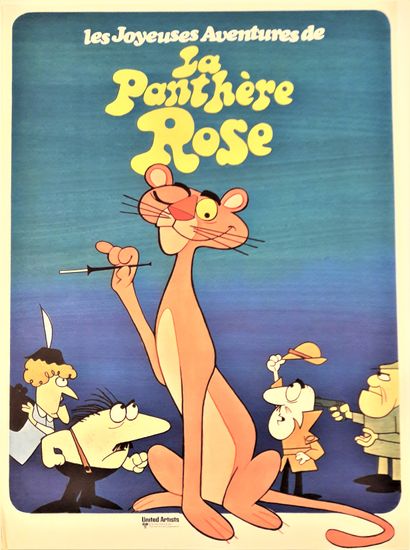 null Cinéma – Friz FRELENZ «Les joyeuses aventures de la Panthère Rose », 1974. Ets...
