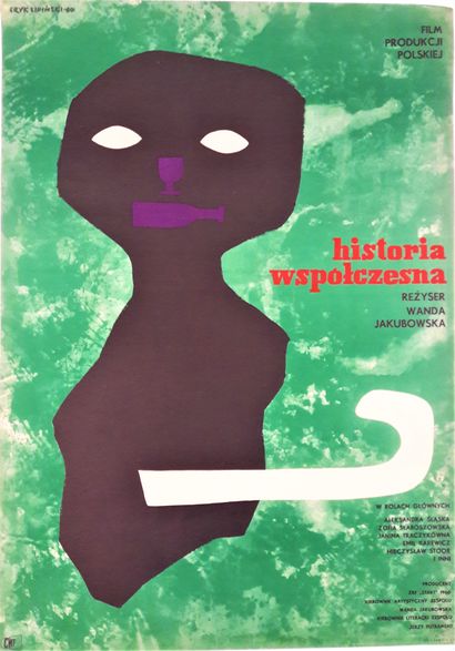 null Cinema - Eryk LIPINSKI (1908-1991) "Historia wspolczesna" 1960. Imp CWF. 80.5x57cm...