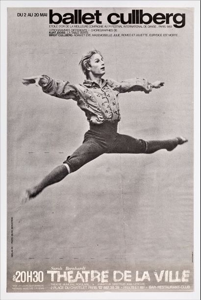 null Spectacle – Beata BERGSTROM (1921-2013) – « Ballet Cullberg ». 1969. 117x77,5cm...