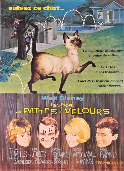 null Cinéma -Walt DISNEY productions, « L'espion aux pattes de velours », 1965. Ets...