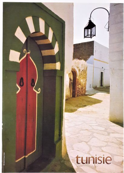 null Tourisme – Tunisie. Circa 1980. 70x50cm / 27,5x19,7in. Affiche originale. Offset....