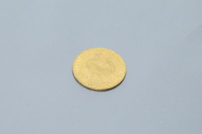 null Gold coin of 10 francs au Coq (1906)

Weight: 3.23 g.