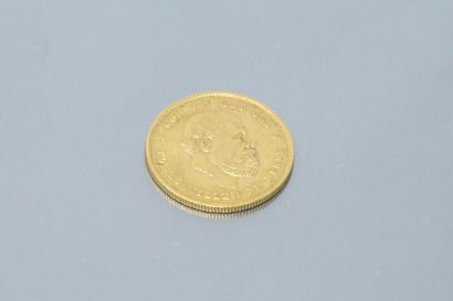 NETHERLANDS 
Gold coin of 10 florins Koning...