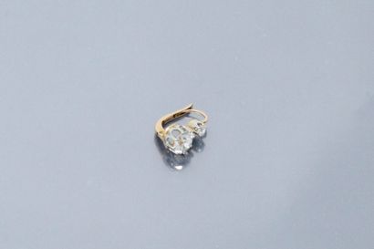 null Sleeper in 18k (750) yellow gold and diamond.

Gross weight: 1.74 g