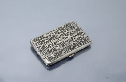 null Cigarette holder in silver 800/1000° (Charençon & 800) with ribbed decoration...