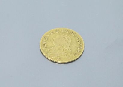 null Louis XV (1726 T) (Nantes) - Louis XV gold coin "with glasses".

AB to B. 

Weight:...