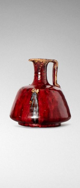 null Pierre-Adrien DALPAYRAT (1844-1910)

Stoneware pitcher with detached side handle...