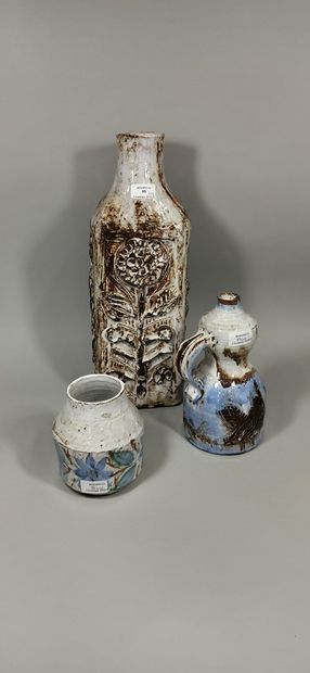 null KASSIANOF Boris (20th century)

Set of two pieces:

- Pitcher - Vase.

Land...