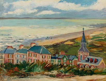 null MACLET Élysée, 1881-1952

Seaside at Saint-Michel-en-Grèves, Brittany

oil on...