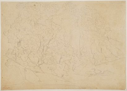 null COROT Jean-Baptiste Camille, 1796-1875

Trees and Rocks, Fontainebleau

graphite...