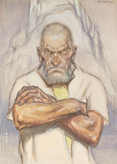 null CORNELIUS Jean-Georges, 1880-1963

Man with crossed arms

painting on panel,...