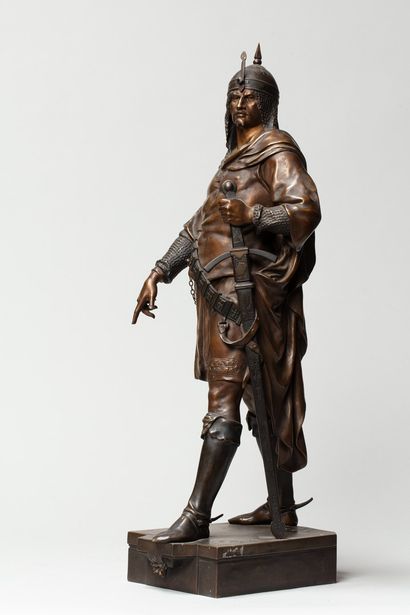 null PICAULT Émile Louis, 1833-1915

Ottoman warrior

bronze with light brown shaded...