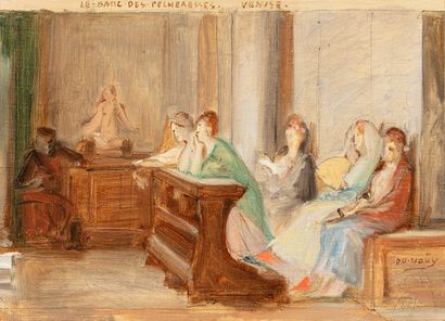 null LECOMTE DU NOÜY Jean Jules Antoine, 1842-1923

The sinners' bench, Venice

oil...