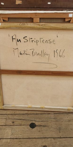 null BRADLEY Martin, born 1931

At the striptease, 1966

painting on canvas (traces...