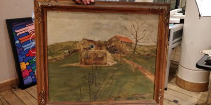 null CAVAGLIERI Mario, 1887-1969

Hay in front of the farm

oil on canvas (cracks...