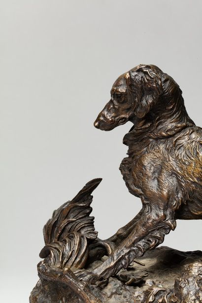 null MÈNE Pierre Jules, 1810-1879

Spaniel dog, Sylph, circa 1847

bronze with a...