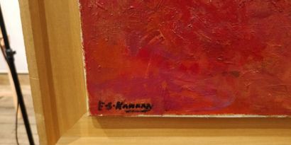 null KANAAN Élie, 1926-2009

Atmosphère rouge

huile sur toile, signée en bas à gauche,...
