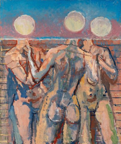  MAYO Antoine, 1905-1990 
Three nudes 
oil on canvas (very small lacks on the edges,...
