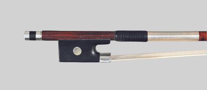 null French violin bow made by Emile Ouchard, father-son collaboration, with the...