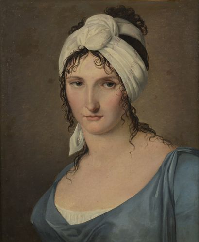 null ECOLE NEO - CLASSIQUE 

Dernier Quart du XVIIIe siècle

Portrait de jeune femme...