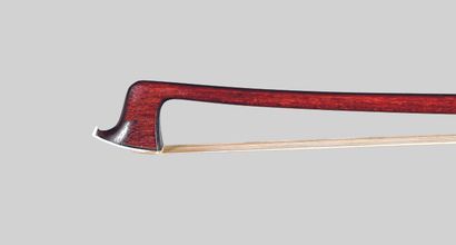 null French violin bow made by Emile Ouchard, father-son collaboration, with the...