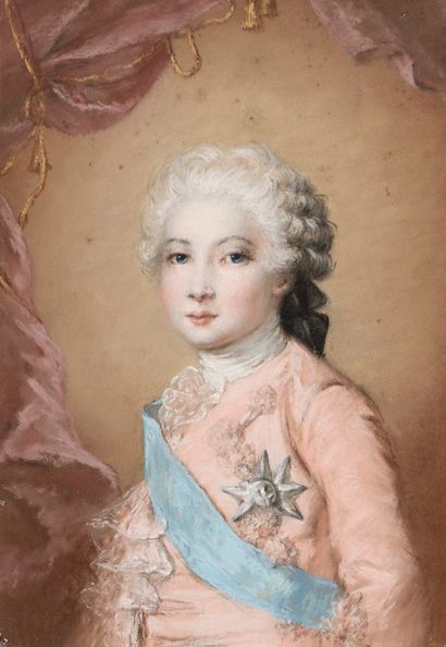 null 
FRENCH SCHOOL

After Maurice Quentin de La Tour (1704-1788)

Portrait of Louis...