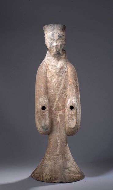 null CHINA - HAN period (206 BC - 220 AD)

Important court lady in terracotta with...