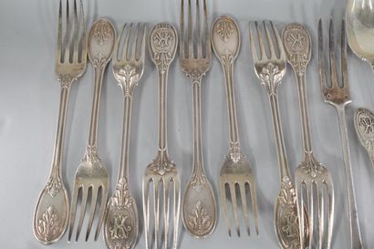 null ODIOT

Part of a household set in silver (950), including twelve table forks,...