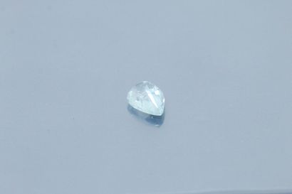 null 
Pear aquamarine on paper. 




Weight : 5.05 cts.
