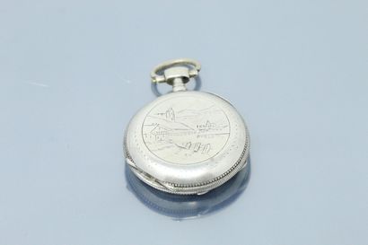 null DODART A LA DOREE

Silver pocket watch, dial with white and pink background,...