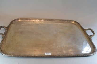 null 
Silver plated metal tray

Size: 52 x 81 cm.
