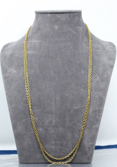 null 18k (750) yellow gold forçat chain. 

Gross weight: 12.4 g.