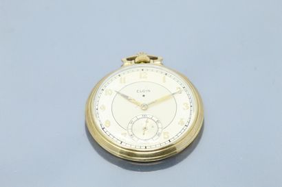 null ELGIN

Gilt metal pocket watch, dial with gilt background, Arabic numerals for...