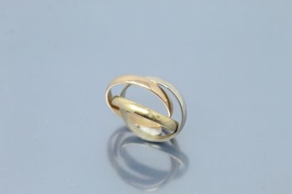 null Three 18k (750) gold wedding band. 

Finger size : 51 - Weight : 5.72