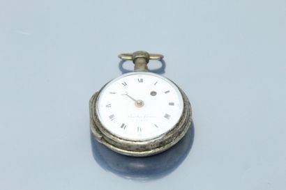 null VAUCHER FRERES A PARIS 

18th century silver pocket watch, enamelled dial with...