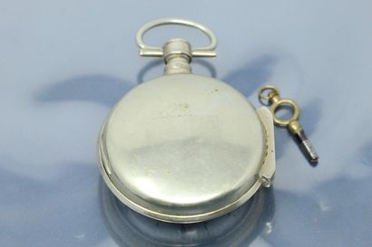 null MAURIS A GENEVE

Silvered metal pocket watch, enamelled dial with a domestic...