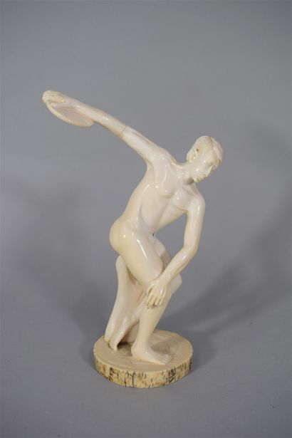 null Carved ivory subject representing a man in the posture of the discobolus.

Work...