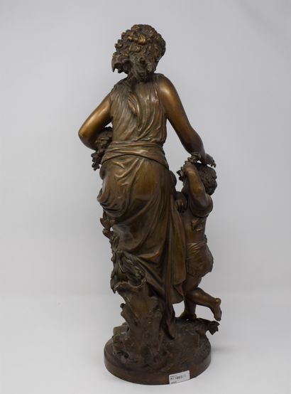null MOREAU

allegory of Spring

Proof in bronze with brown patina

signed on the...