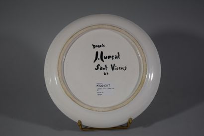 null LURCAT Jean (1892-1966) d'ap.

Circular glazed ceramic dish decorated with a...