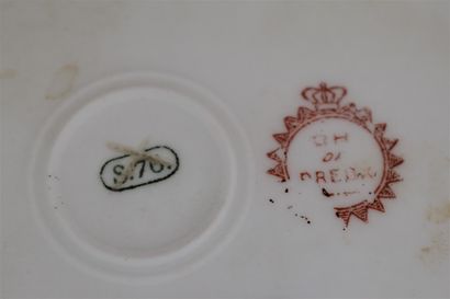 null "Louis XVI" "Marie-Antoinette

Two Sèvres porcelain plates

with mark Ch de...