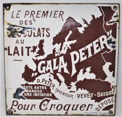 null Enamelled plate "Gala peter" First chocolates

Accidents