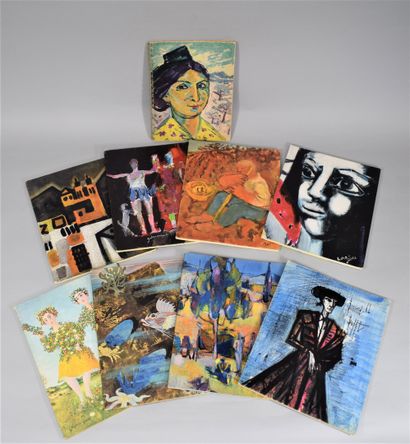 null NICOLAS WINES

Nine illustrated catalogues:

- 1958 paintings by ap. Roger Limouse...